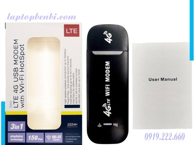 USB Dcom 4G LTE Wifi Modem - Usb Phát Wifi Từ Sim 3G, 4G Max Speed, tốc độ cao, xài đa mạng 8