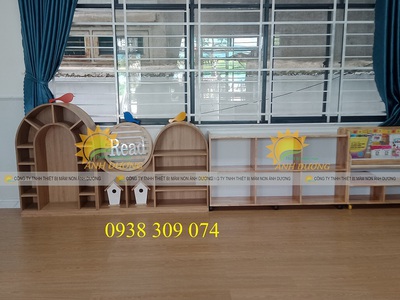 Kệ gỗ montessori, kệ gỗ mầm non nhiều mẫu giá rẻ 3