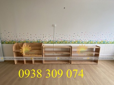 Kệ gỗ montessori, kệ gỗ mầm non nhiều mẫu giá rẻ 0