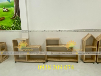 Kệ gỗ montessori, kệ gỗ mầm non nhiều mẫu giá rẻ 4