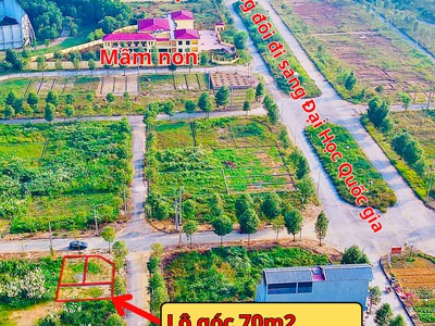 Chính chủ  bán lô góc 70m2 -150m2-85m2 tại khu tđc đại học quốc gia hòa lạc 0