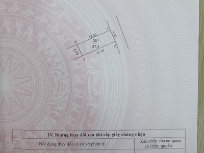 Cần bán bán 47,4 m  thôn đồng lai, quang tiến, sóc sơn, hà nội.  ô tô vào đất .   tiện ích. - 1