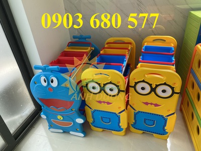 Kệ nhựa để đồ dùng, đồ chơi cho trẻ em mầm non 0