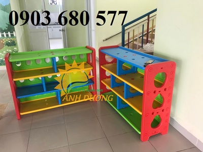 Kệ nhựa để đồ dùng, đồ chơi cho trẻ em mầm non 1