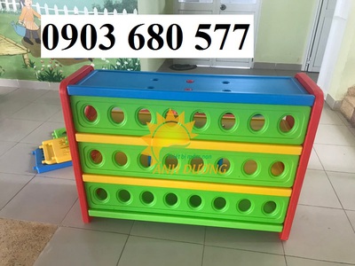 Kệ nhựa để đồ dùng, đồ chơi cho trẻ em mầm non 2