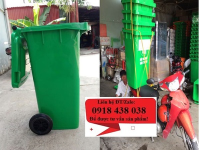 Thùng rác 120 lít, thùng rác nhựa HDPE giá rẻ toàn quốc 1