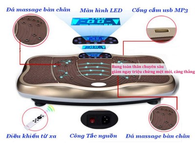 Máy rung lắc toàn thân 160 cấp độ, sử dụng tiếng việt 8