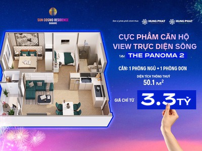 Căn gốc 2 PN tầng cao mặt tiền sông Hàn Đà Nẵng Chỉ 1,6 tỷ - Thanh Toán 24 tháng 0