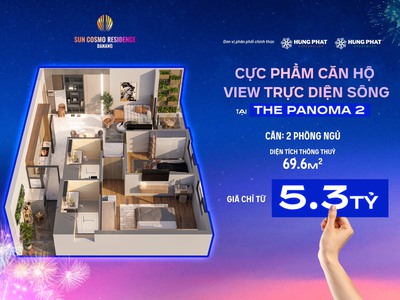 Căn gốc 2 PN tầng cao mặt tiền sông Hàn Đà Nẵng Chỉ 1,6 tỷ - Thanh Toán 24 tháng 1