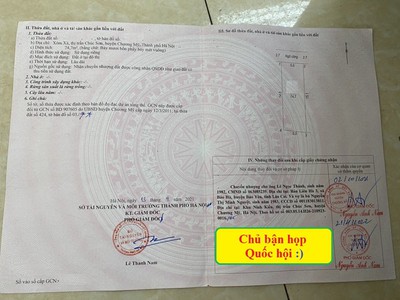 Diện tích 74,7m full thổ cư chúc sơn   mặt tiền   hậu 5m, ngõ ô tô  cách chợ chúc sơn chỉ 300m  sẵn 0