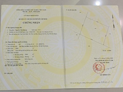 Cần bán gấp lô  5000  m    tại  xã tân an hội  huyện củ chi, tp.hcm 0