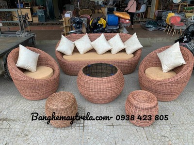 Sofa sò mây nhựa 7
