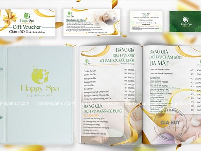 Mẫu Menu Spa -  Nail -  Beauty Các Loại 2