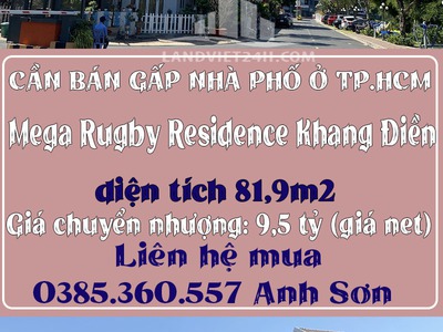 Cần bán gấp nhà phố ở tp.hcm sổ hồng riêng. 0