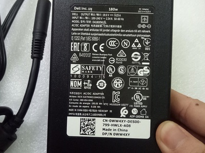Sạc laptop Dell 180w Slim  19.5v-9,23A    Adapter laptop Dell 180w   sạc zin theo máy 3