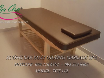 Giường massage body khung gỗ giá rẻ tại lương tài, bắc ninh 5