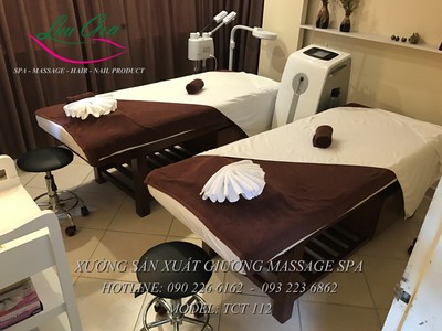 Giường massage body khung gỗ giá rẻ tại lương tài, bắc ninh 7