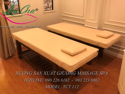 Giường massage body khung gỗ giá rẻ tại lương tài, bắc ninh 8