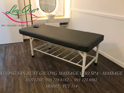Giường massage body khung gỗ giá rẻ tại lương tài, bắc ninh 9