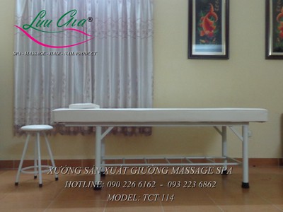 Giường massage body khung gỗ giá rẻ tại lương tài, bắc ninh 11