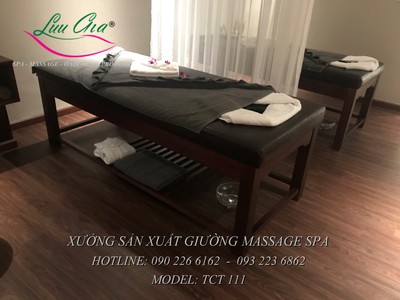 Giường massage body khung gỗ giá rẻ tại lương tài, bắc ninh 4