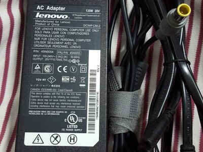 Adapter sạc zin laptop Lenovo 135w  20v-6,75A    Sạc zin laptop W510 0