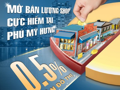 Phú mỹ hưng mở bán nhiều căn shophouse mặt tiền đường khu dân cư đông đúc sở hữu lâu dài, có sẵn 4