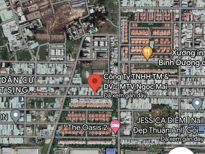 Bán Đất Mặt Tiền Đường Chợ Việt Sing, Vị Trí Giao Thương Thuận Lợi, Dân Cư Đông 0