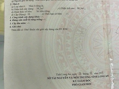 Bán nhà mặt tiền đường 826c ngay chợ phước lại trệt lầu giá chỉ 3,15 tỷ thương lượng 2