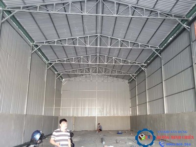 Mẫu nhà xưởng tiền chế nhỏ gọn 0