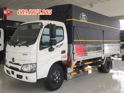 Xe Tải HINO XZU650L 1.9 Tấn - Thùng Mui Bạt 4.5M  0