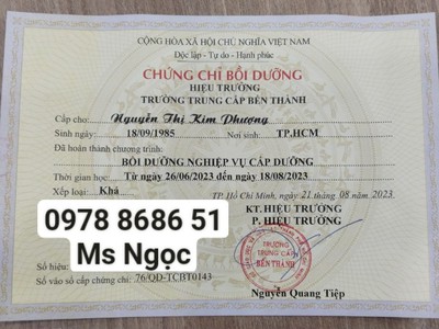 Học chứng cấp dưỡng ở đâu 0