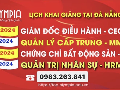 Đăng kí ngay khoá CEO, HRM khai giảng tại Đà Nẵng 1