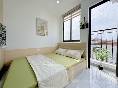 Cho thuê Studio giá 5tr, căn 1 ngủ 1 khách giá 7tr, ngõ 73 Nguyễn Lương Bằng, Đống Đa, Hà Nội. 5