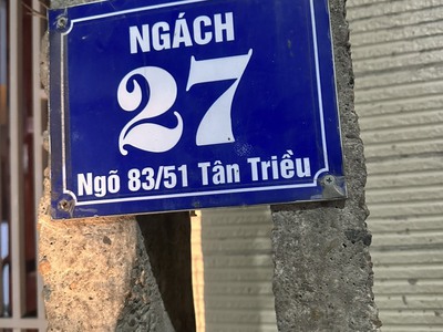 Chính chủ chuẩn bị định cư nước ngoài cần bán gấp một mảnh đất tại xóm án tân triều- thanh trì 3