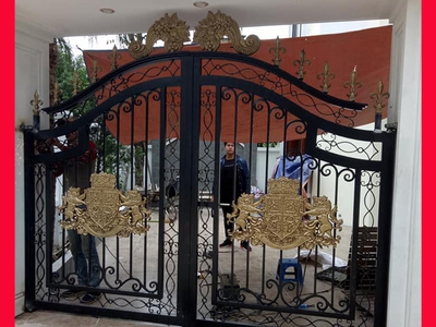 Mẫu cửa cổng sắt hoa văn nghệ thuật tại hà nội 3