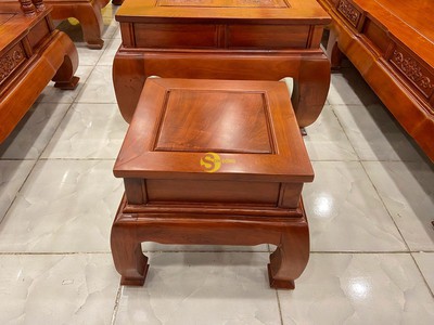 Bộ bàn ghế tần thuỷ hoàng gỗ hương đá tay 12, 6 món   BBG457 3