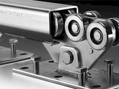 Bánh xe cổng xếp tự động giá rẻ 4