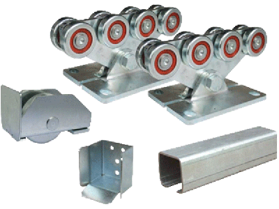 Bánh xe cổng xếp tự động giá rẻ 3