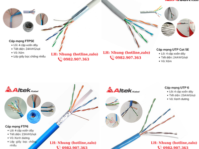 Cáp mạng UTP/FTP cat5e, cat 6 Altek Kabel chính hãng 1
