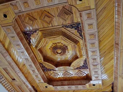 Ốp trần gỗ xoan 7