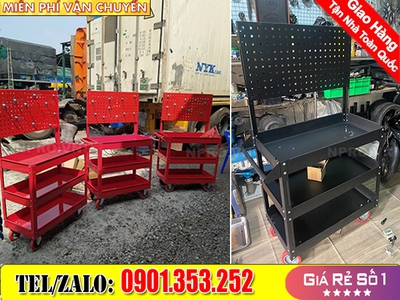 Tủ đồ nghề bảng treo, xe đẩy, kệ đựng đồ nghề kèm lưới treo 0