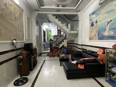 Bán nhà mặt tiền - đường 10m tân thới hiệp quận 12 - 75m2, 4 tầng - phù hợp làm vpct, kinh doanh 0