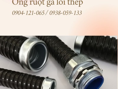 Ống ruột gà lõi thép bọc nhựa PVC phi 25 - 3/4 inch 1
