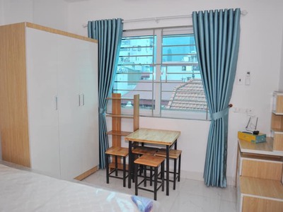 Toà nhà xây mới 1p ngủ 28m  30m 35m full nội thất mới cho thuê tại số 7b ngõ 140 trần duy hưng 1