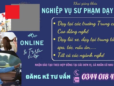 Cần học chứng chỉ sư phạm dạy nghề lái xe thì đăng ký ở đâu 0