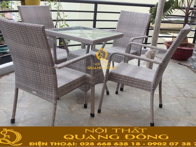 Địa chỉ mua bàn ghế nhựa giả mây chất lượng tại Hồ Chí Minh 2