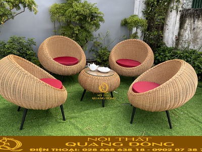 Địa chỉ mua bàn ghế nhựa giả mây chất lượng tại Hồ Chí Minh 9