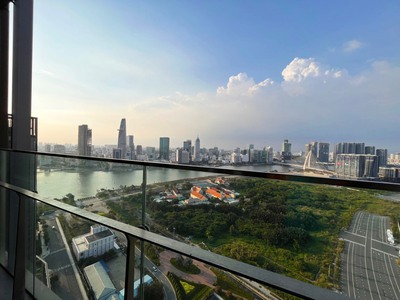Cho thuê căn hộ cao cấp  EMPIRE CITY-THỦ THIÊM 2PN giá 30tr, tầng cao view bao trọn sông SG,Landmar 4