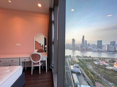 Cho thuê căn hộ cao cấp  EMPIRE CITY-THỦ THIÊM 2PN giá 30tr, tầng cao view bao trọn sông SG,Landmar 6